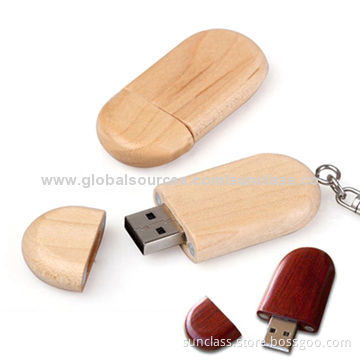 Wood USB Flash Drive, New